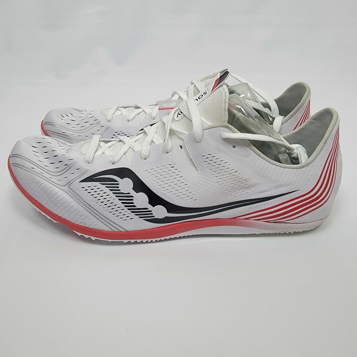 NEW SAUCONY men\'s endorphin 3 spike shoes in 16 - vizi gold / vizi red SAUCONY M. ENDORPHIN SPEED 3 RED POPPY main image 2