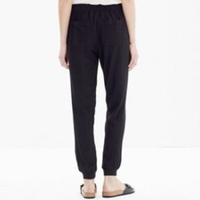 Madewell Black Pull On Track Pant Lightweight Jogger Trousers XS