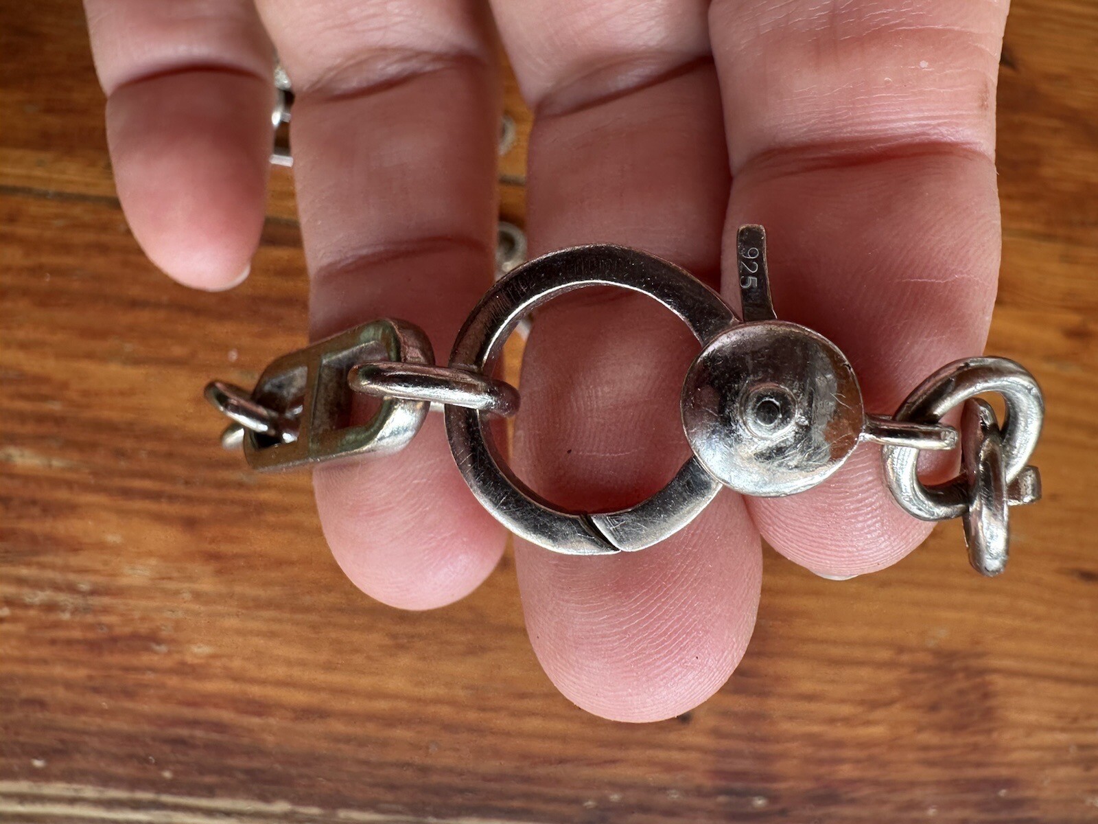 Diamond link Statement sterling silver Custom cha… - image 6