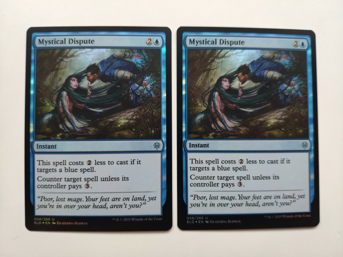 MTG Magic cards 2x Mystical Dispute Foil Throne of Eldraine - Eng NM | eBay