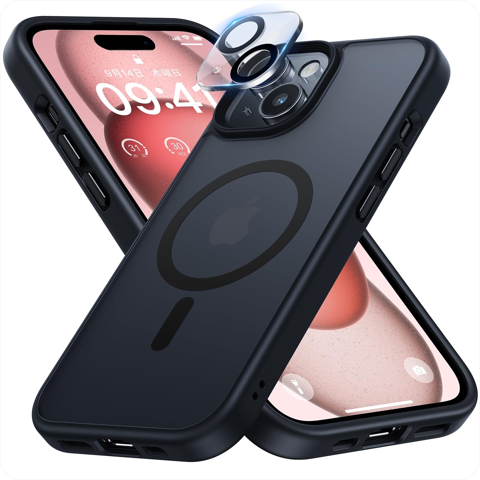 NIMASO Case Camera Film 1 Piece MagSafe Compatible for iPhone 15 Case Equip 77-image