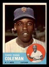 1963 Topps Baseball #27 Choo Choo Coleman NM *e3