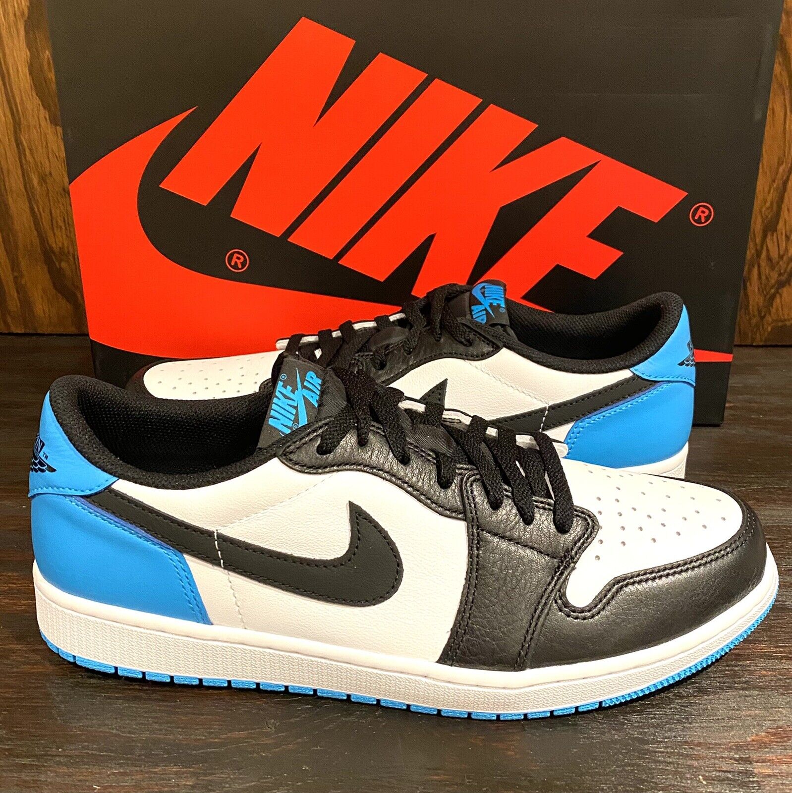 dark powder blue jordans