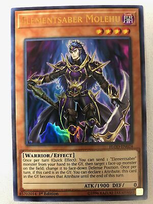 Yugioh FLOD-EN024 Elementsaber Molehu Ultra Rare 1ST ED NM Yugioh FLOD-EN024 Elementsaber Molehu Ultra Rare 1ST ED NM