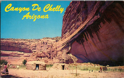 Postcard Canyon De Chelly Navajo Hogans Arizona (C5)