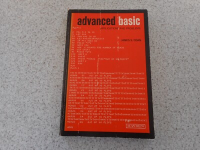 1977 SOFT COVER COMPUTER BOOK ADVANCED BASIC APPLICATIONS & PROBLEMS BY COAN
