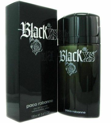 Black XS Men Paco Rabanne 3.4 oz Eau de Toilette Spray Classic 100% Full as Pic