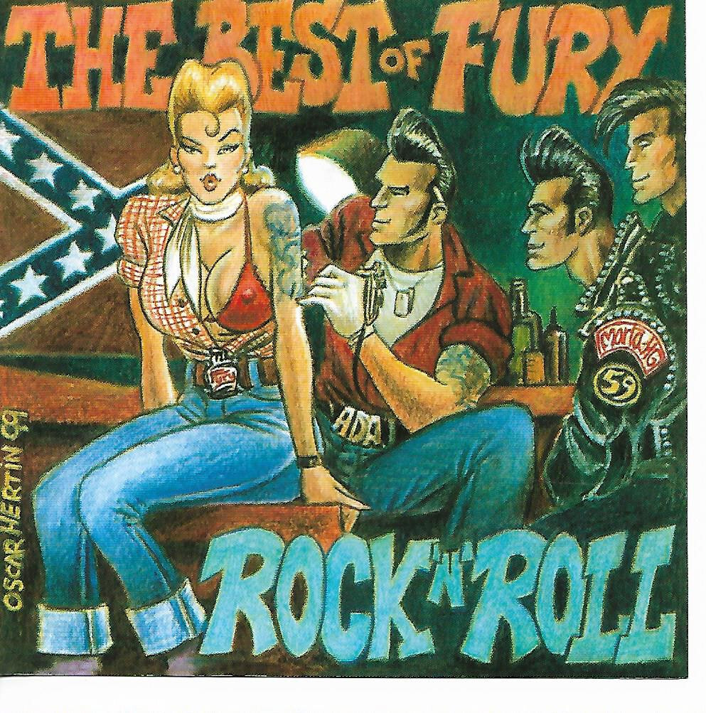 Various Artists - The Best of Fury Rock n Roll- CD (2nd Press) Fury Records