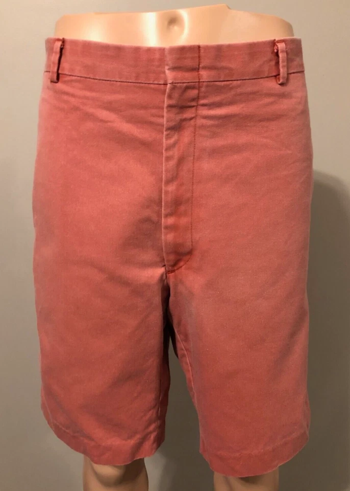 Men's O'Connell's Nantucket Red Cotton Flat Front Bermuda Shorts - Size 38W