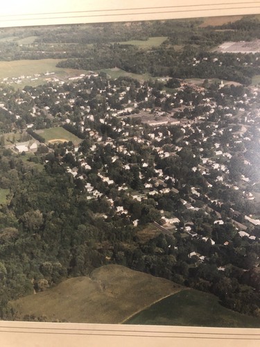 Original Sherrill NY Skyline Aerial View Photograph Oneida Community 21x16 - Picture 3 of 6