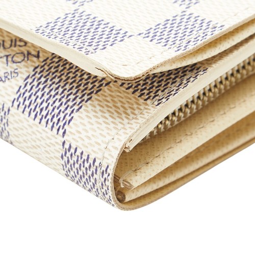LOUIS VUITTON Damier Azur Portefeuille Tresol Bifold Wallet N61744【Used】 - Picture 4 of 14