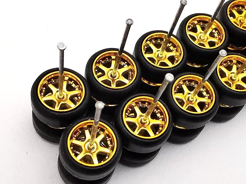 20 Set Di Ruote Samed Wheels 6 Raggi – Color Mix – Scala 1:64 – Confezione Originale - Foto 4