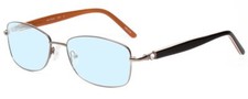 Joan Collins JC9796-BRN Ladies Blue Light Designer Eyeglasses Brown Crystal 57mm
