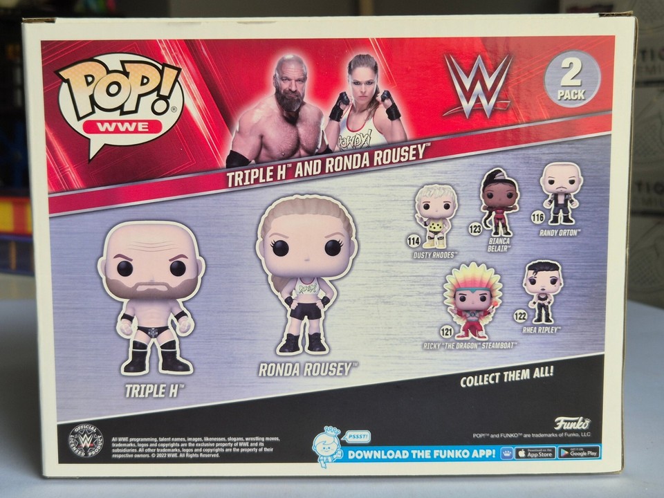 Funko Pop! WWE 2-Pack Rousey Et Triple H - Figurines Vinyle à Collectionner Officielles