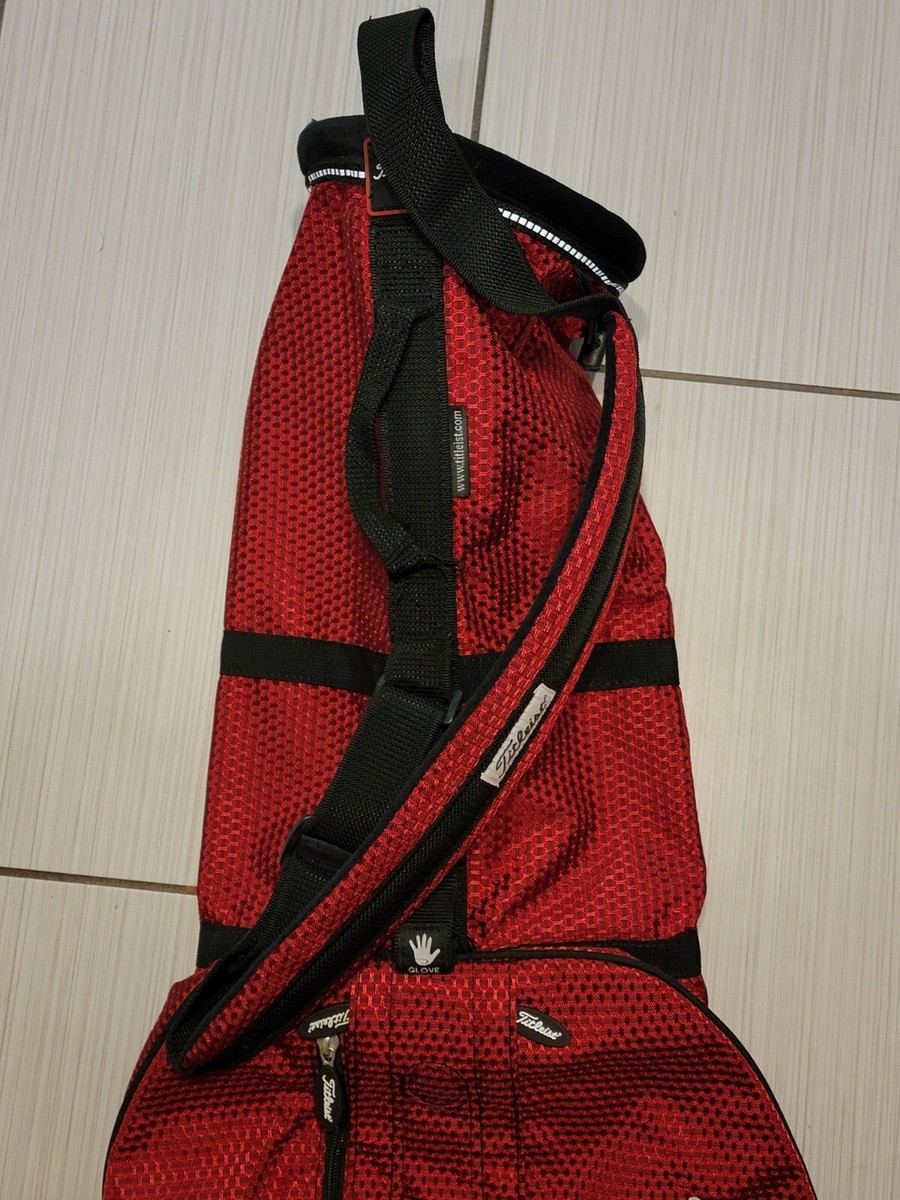 Nike Golf Red Sunday Range Bag Foldable Soft BEAUTIFUL