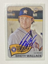 Brett Wallace Signed Topps #45 2014 Card Houston Astros Auto MLB RAD