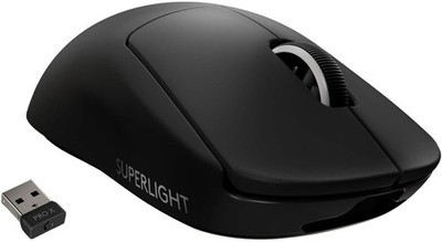 Logitech G PRO X Superlight Wireless Mouse + Logitech Gaming Mousepad   Black