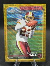 2024 Topps Chrome Washington Deangelo Hall Gold Wave 195 50