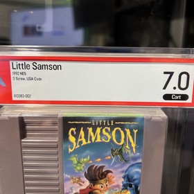 Little Samson (NES 1992) PSA 7.0 Authentic Original Cartridge Rare Taito Release