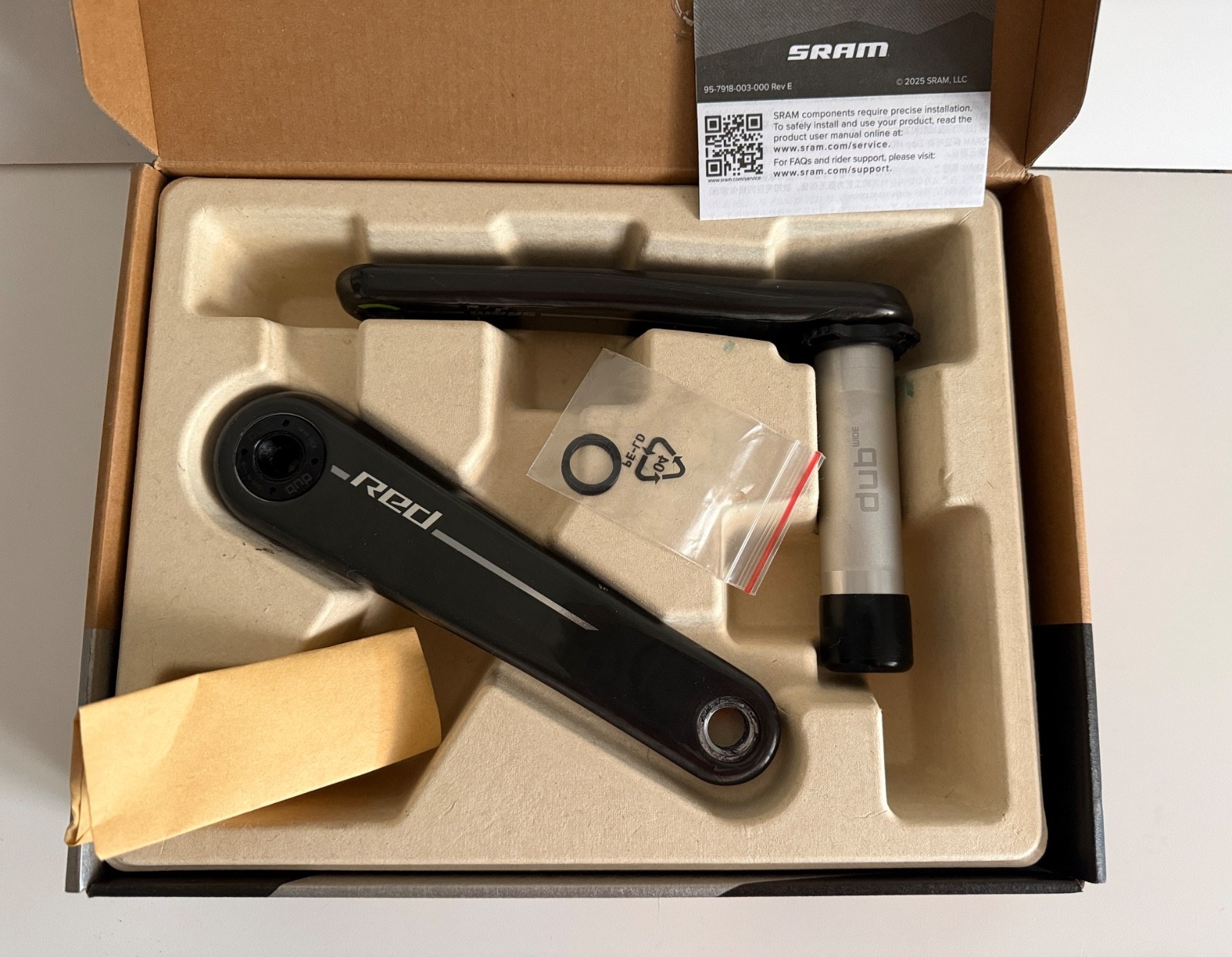 Pedivelle SRAM RED E1 wide - 172,5 - eccellenti condizioni