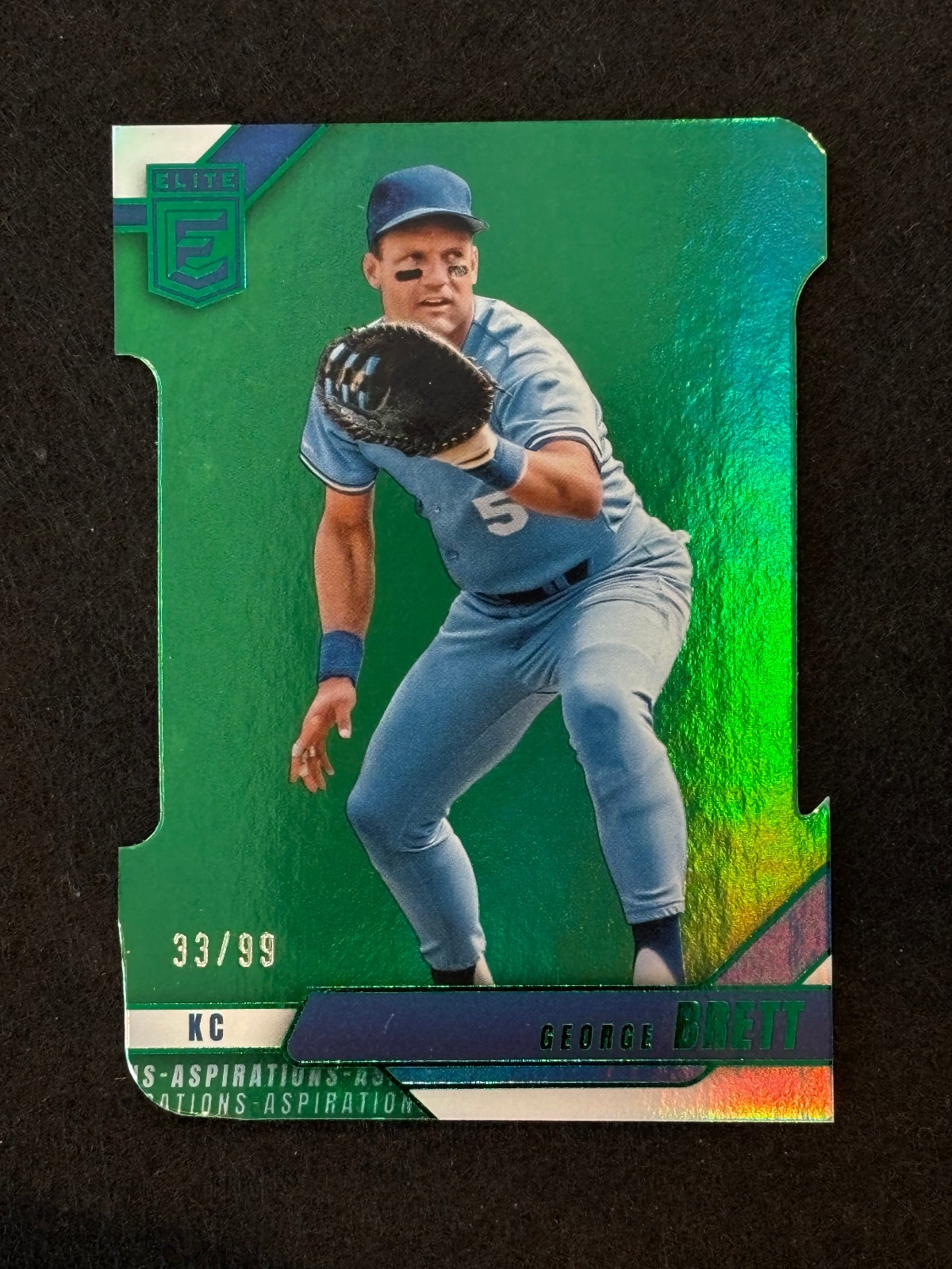 /99 2026 Panini Elite Aspirations George Brett 33/99 Die Cut 77
