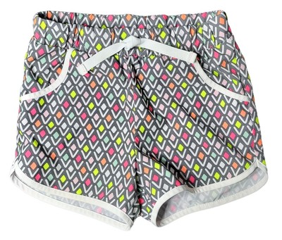 Cat & Jack Toddler Girls Neon Printed Shorts Size 2T Summer Outdoor Pull On