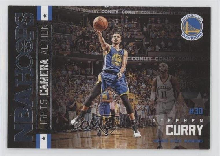 2015-16 Panini NBA Hoops Lights Camera Action Stephen Curry #33 5p5