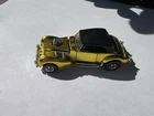 Hot Wheels Redline Classic Cord Car  1971 Yellow Original Roof. Near Mint