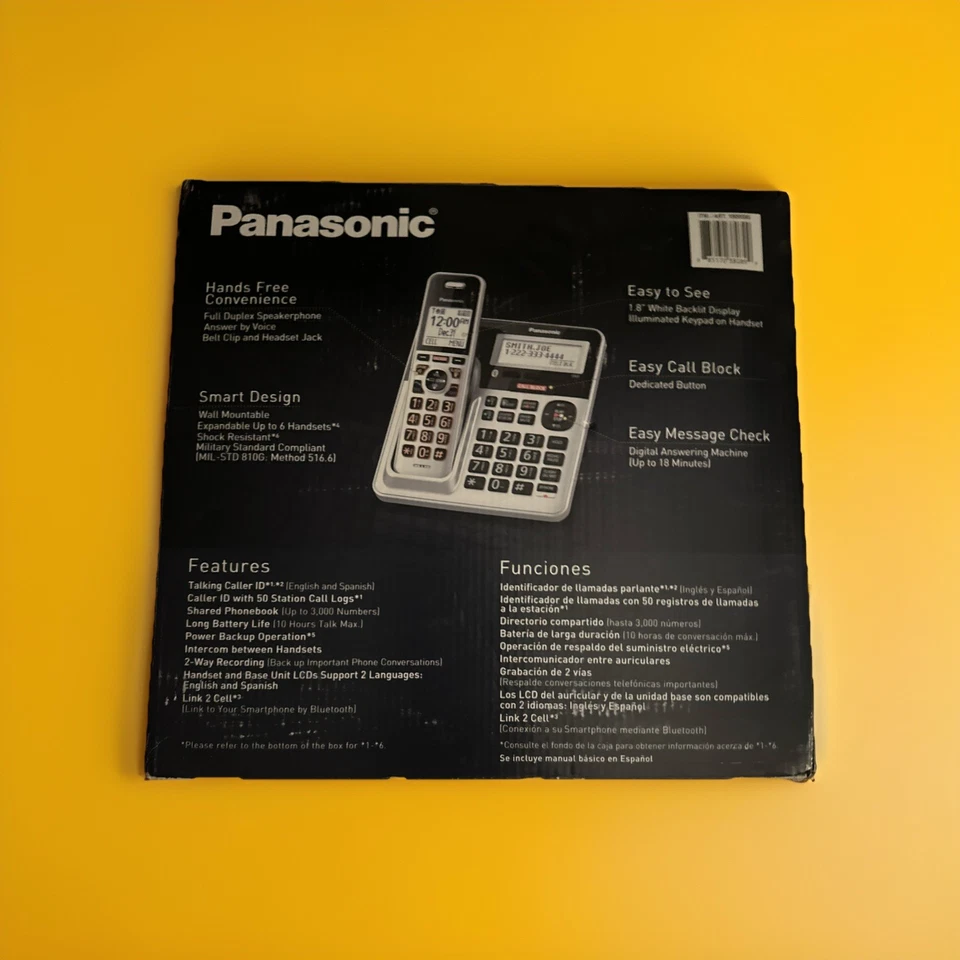 Panasonic DECT 6.0 Bluetooth 4-Handset Phone Bundle-Box Ware - Image 2 of 2