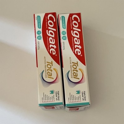 Colgate Total Active Prevention Fluoride Toothpaste Fresh Mint 2 Pack 3.3 oz
