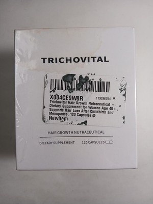 Trichovital Hair Growth Supplement for Women 40+ Biotin, Collagen Exp 8/15/26