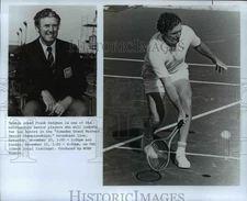 Press Photo Frank Sedgman will compete in Almaden Grand Masters Tennis