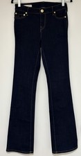 True Religion Becca Mid Rise Bootcut Women  s Dark Blue Jeans Size 28