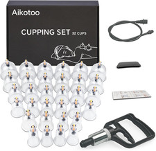 Cupping Therapy Set 32 Massage Therapy Cups Cupping Kit for Body Cellulite Massa