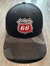 Phillips 66 Strapback Golf Cap Embroidered Logo Trucker Baseball Hat Cap America