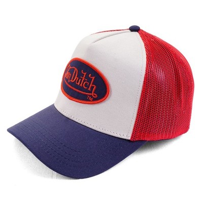 Von Dutch Trucker Homme Snapback Cap navy red 98528