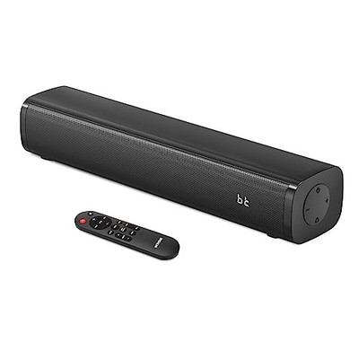  2.1ch Small Sound Bars for TV with 6 Levels Voice Enhancement, Built-in 