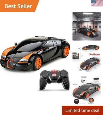High-Performance Bugatti 1:24 RC Toy Car - Realistic Design, 80 Feet Control