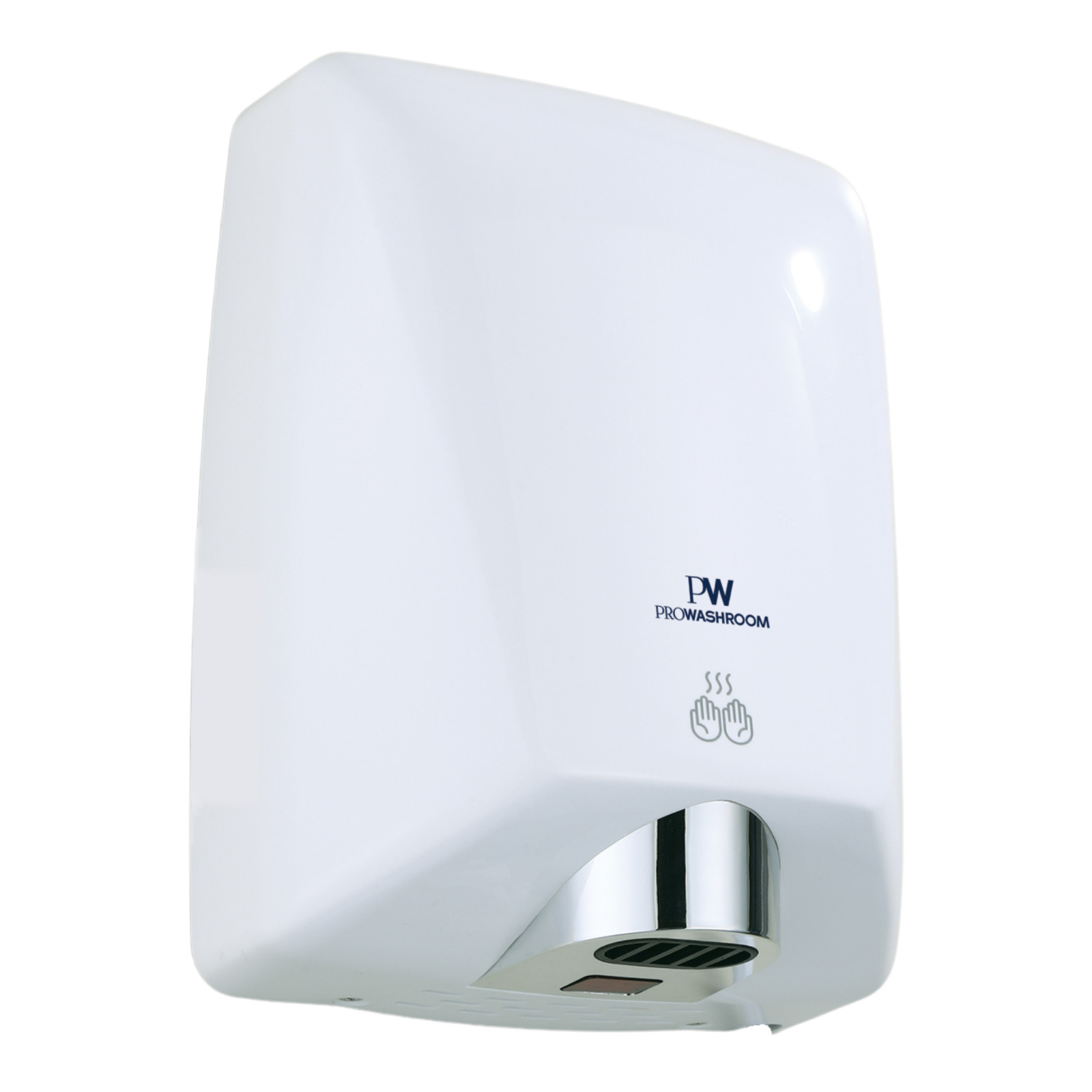 PROWASHROOM White Hand Dryer Automatic Infrared Toilets Commercial Cafe 1.6KW