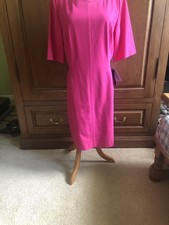 PINK tahari dress 12 PETITE. NWT