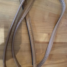 ESKADRON Hundehalsband mit passender Leine NEU 🎁 Farbe Cognac / Größe L