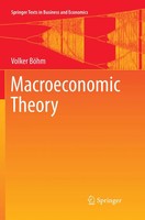 Macroeconomic Theory Volker BöHm Taschenbuch Xvii Englisch 2018 Springer