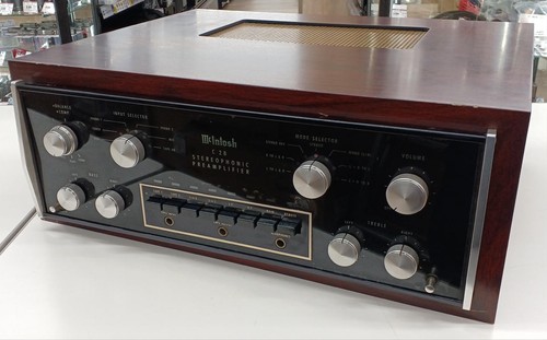McIntosh C28 Stereo Preamplifier Vintage 1970 Wood Cabinet Classic Audio Japan