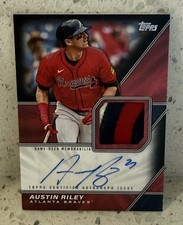 Austin Riley 2026 Topps Series 1 - 3 Color Relic Autograph #06/10 - ATL Braves
