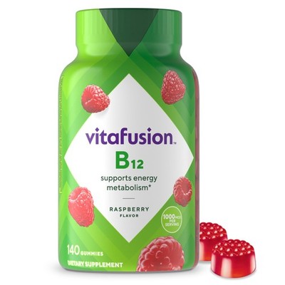 Vitafusion Vitamin B12 Gummies | 1000 mcg | 140 Count (Pack of 1), No Color
