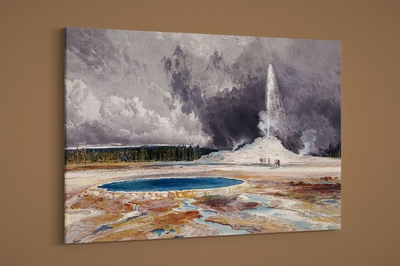 #ad #ad Thomas Moran Castle Geyser Yellowstone National Park Paper or Canvas $179.00