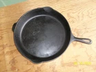 Vintage No. 12 Unmarked Wagner '14 INCH SKILLET' Smooth Bottom Cast Iron Skillet