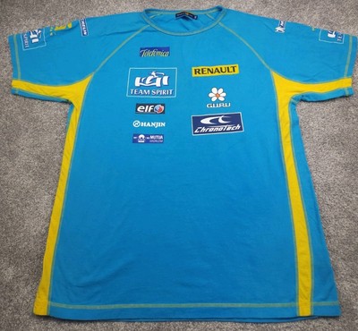 Giancarlo Fisichella Official Renault F1 Team Racing T Shirt 2XL XXL Blue  2006