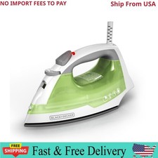 BLACK+DECKER Easy Steam Iron for Clothes, Smart Steam, 1200W, TrueGlide Nonstick