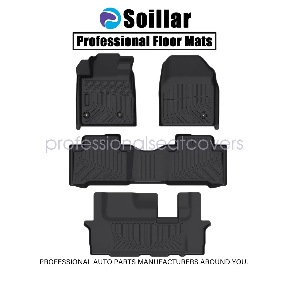 Nuevo TPE para Honda Pilot 2009-2015 4 puertas alfombrillas delanteras y traseras forros clima Foto 2 de 4